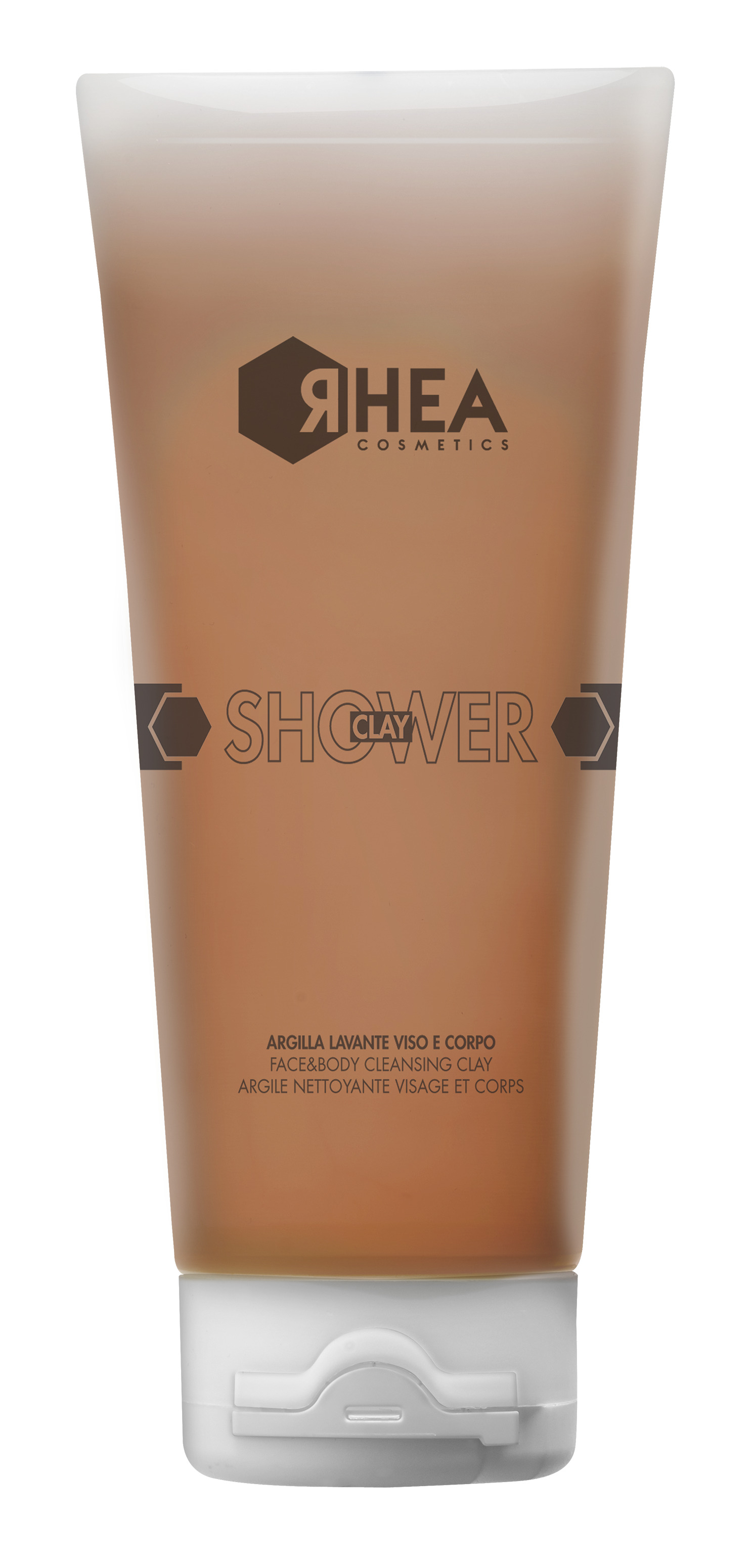 Очисна глина для обличчя і тіла з каоліном і токоферолом RHEA Cosmetics ShowerClay